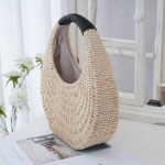 Hand-Woven Straw Bag — Stylish, Artistic, and Minimalist Handbag | Casual Travel, Beach & Vacation Tote for Women